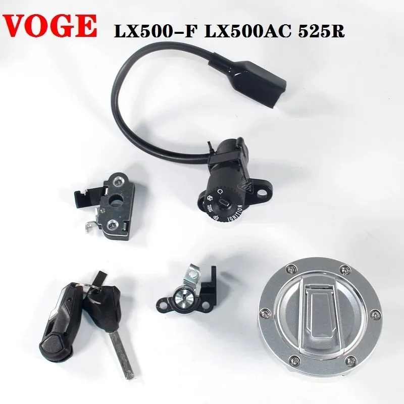 

Suitable for VOGE motorcycle LX500-F LX500AC 525R original ignition fuel tank lock, seat cushion lock sleeve lock, three locks