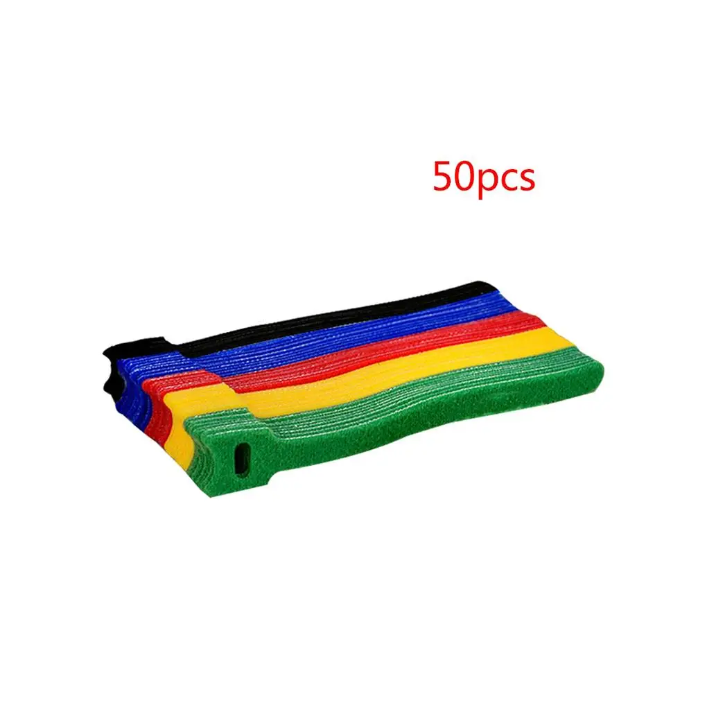 50PCS detachable zip ties, colored plastic, reusable zip ties, nylon loops, zippers, T-shaped zip ties, zip ties