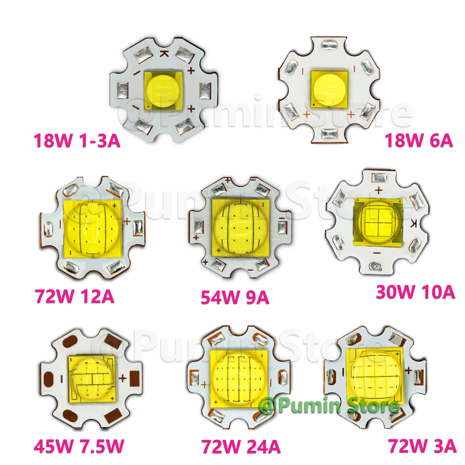 LED Lights Trong Light Flashlight Beads DC3V/6V/24V XHP 50/ 7018W XHP110 72W XHP110 3A9A12A Suitable for Head Flashlight Camping view 2
