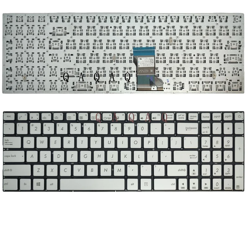 

QA US Keyboard for ASUS Q501 N501VW G501VW Silver