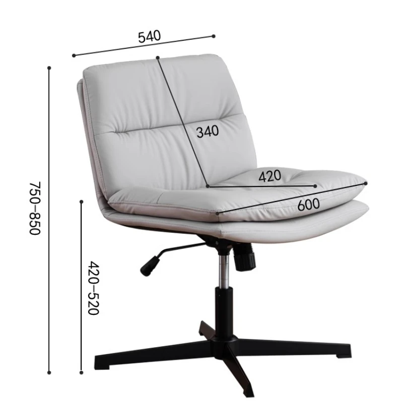 Sedie da conferenza nordiche girevoli sedie da ufficio Lounge in metallo da barbiere Sillas singole ergonomiche Escritorio mobili per ufficio CM50BG