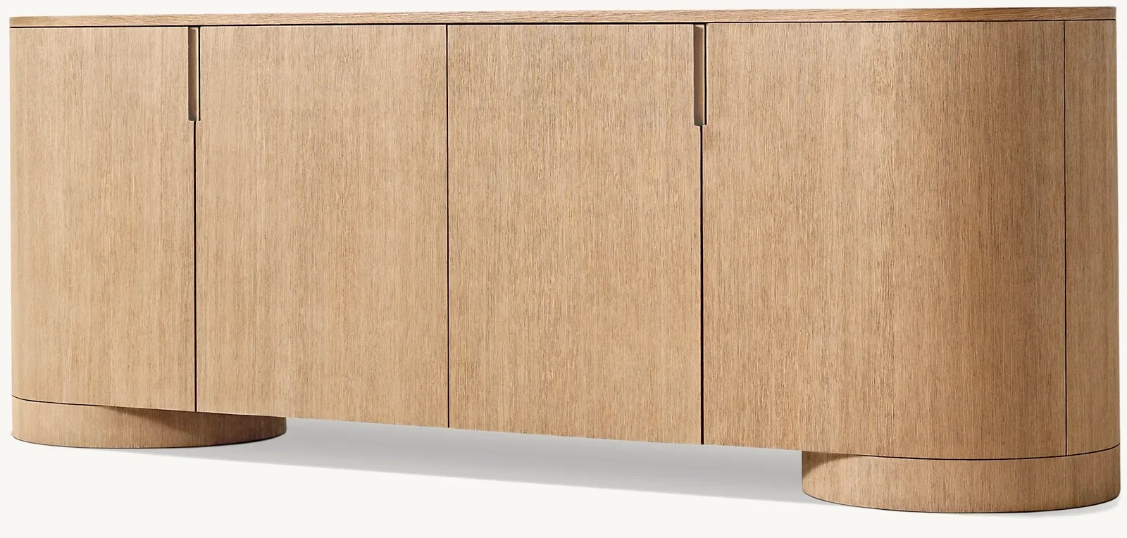 Zeitgenössische Luxus Wohnzimmer Innen schrank Lagerung Handgemachte 4 Türen Eiche Holz Side board