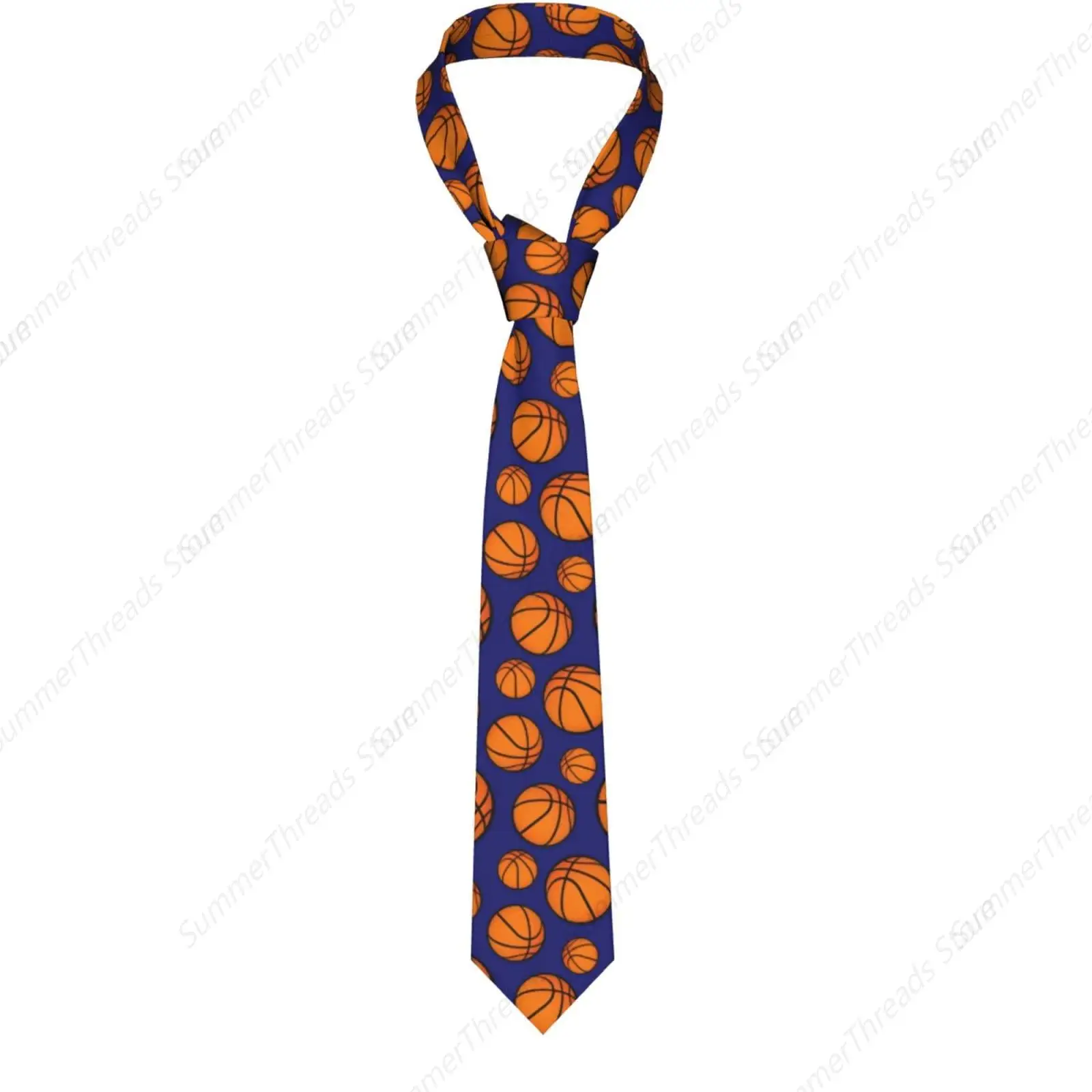 Basketball Sports Ties For Men Neck Tie Men'S Novelty Neckties