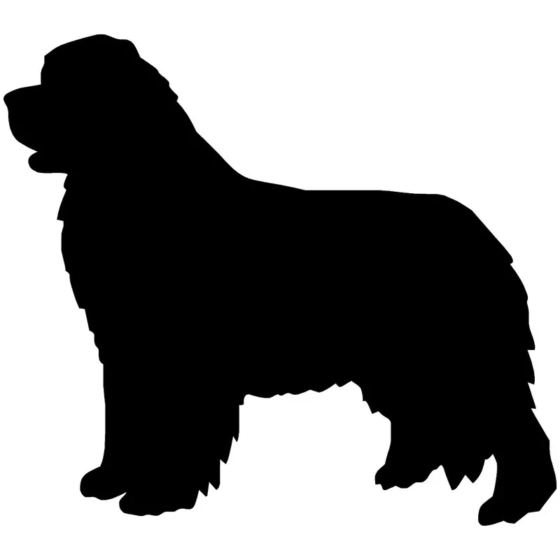 22.9*20.3CM Decal Accessories  Newfoundland Dog Window Glass Decorative Stickers Lovely Car Covers Scratches Motorcycle