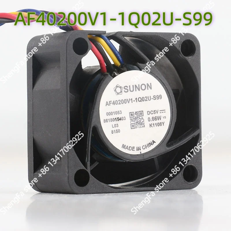 Новый вентилятор охлаждения SUNON Precision AF40200V1-1Q02U-S99 4020 40X40X20MM 12V 24V 48V DC5V 0.66W 4CM