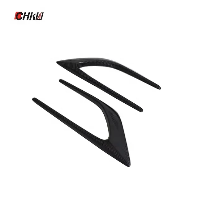 Front Bumper For Mercedes Benz C-Class W205 C63 4-door Sedan U-style Carbon Fiber Board Mudguard