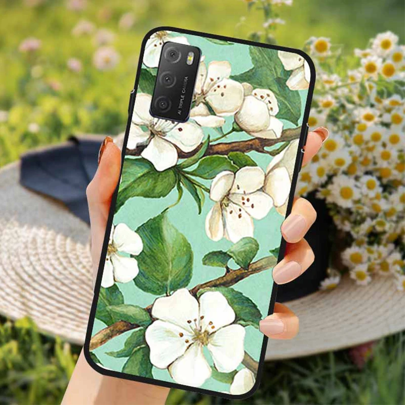 For TCL 20E Cases 20Y 20S 20B 2022 3D Soft TPU Relief Flower Silicone Emboss Phone Cases For TCL 20Y Back Covers Fundas TCL 20S