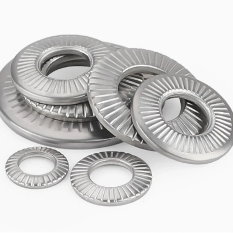 5-200pcs M3 M4 M5 M6 M8 M10 M12 M14 M16 M20 304 Stainless Steel Disc Spring Serrated Lock Washer Knurled Elastic Gasket