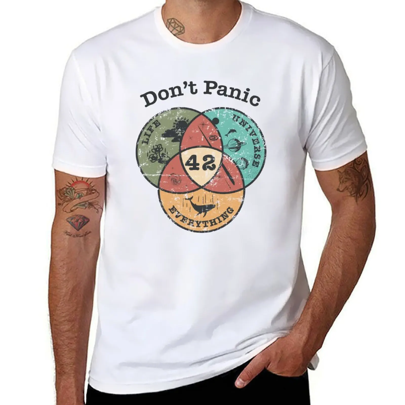 

Venn Diagram: Life, the Universe & Everything T-Shirt man t shirt heavy cotton t shirt personalised T-shirt