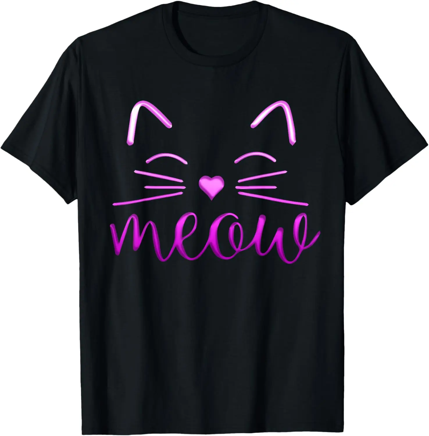 

Meow Cute Cat Face Funny Quote for Cat fans T-Shirt