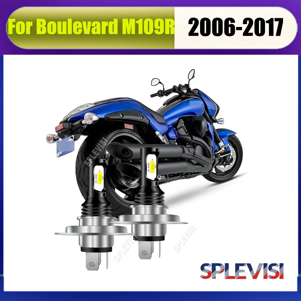 H4 9003 Светодиодная фара 6000K белого цвета — подходит для всех погодов для Suzuki Boulevard M109R 2006 2007 2008 2009 2010 2011 2012-2017