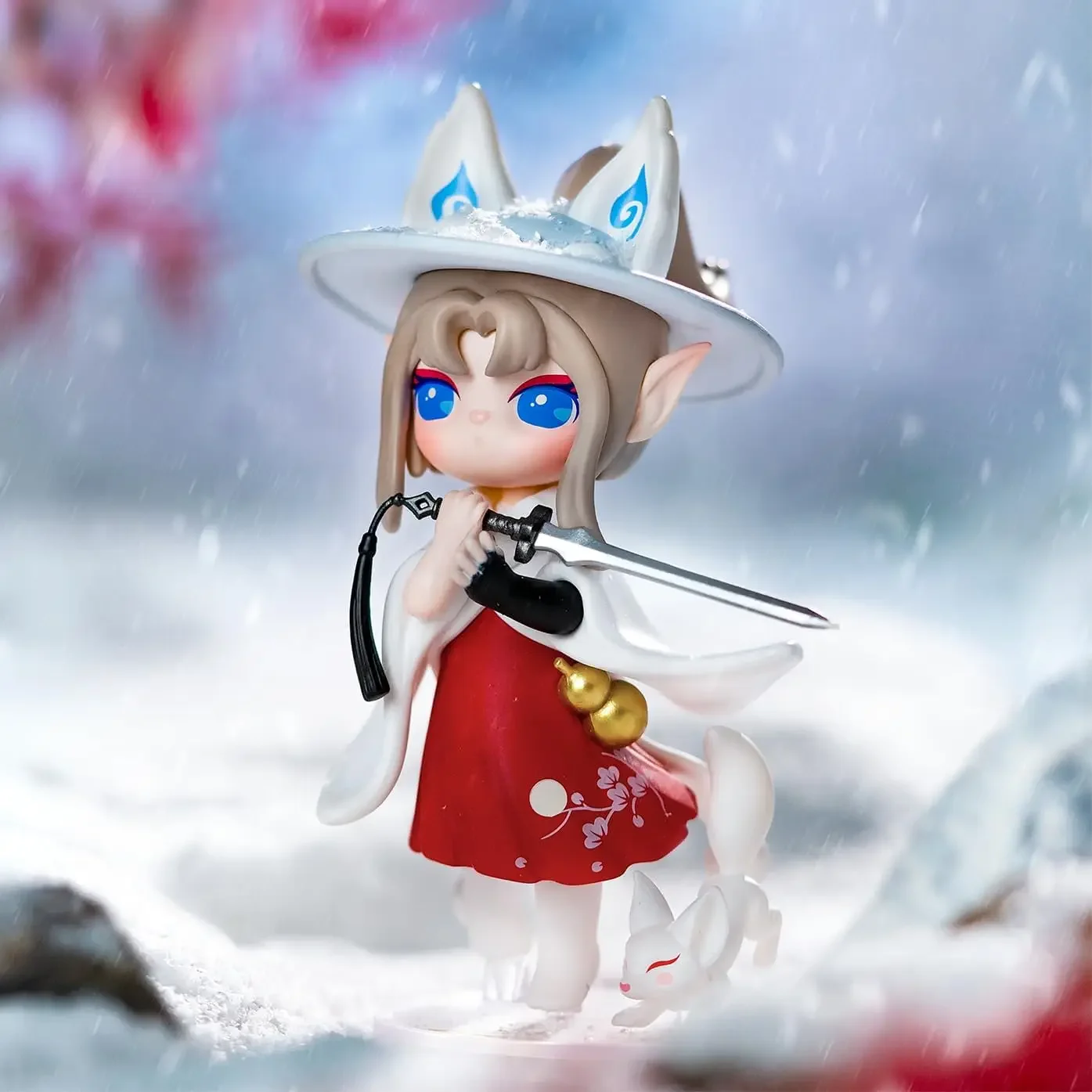 

2026 Suri Peach Blossom Nine Elves Series Blind Box Dolls Action Figure Toys Elfin Children Gift Robotime Desktop ornament toys