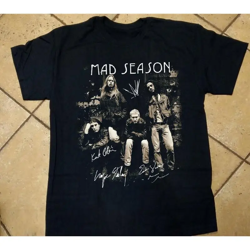 

Футболка Mad Season Band Rock Tour Signature Members, все размеры S 5XL HT072