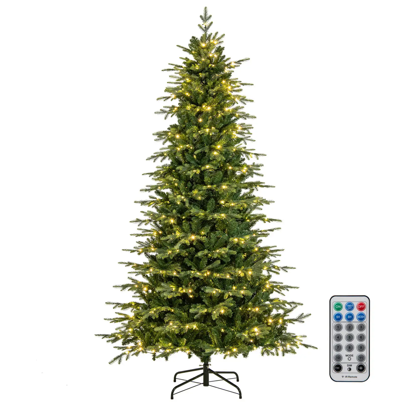 

9 FT Artificial Christmas Tree w/1770 Branch Tips 560 LED Lights 3 Timers Remote