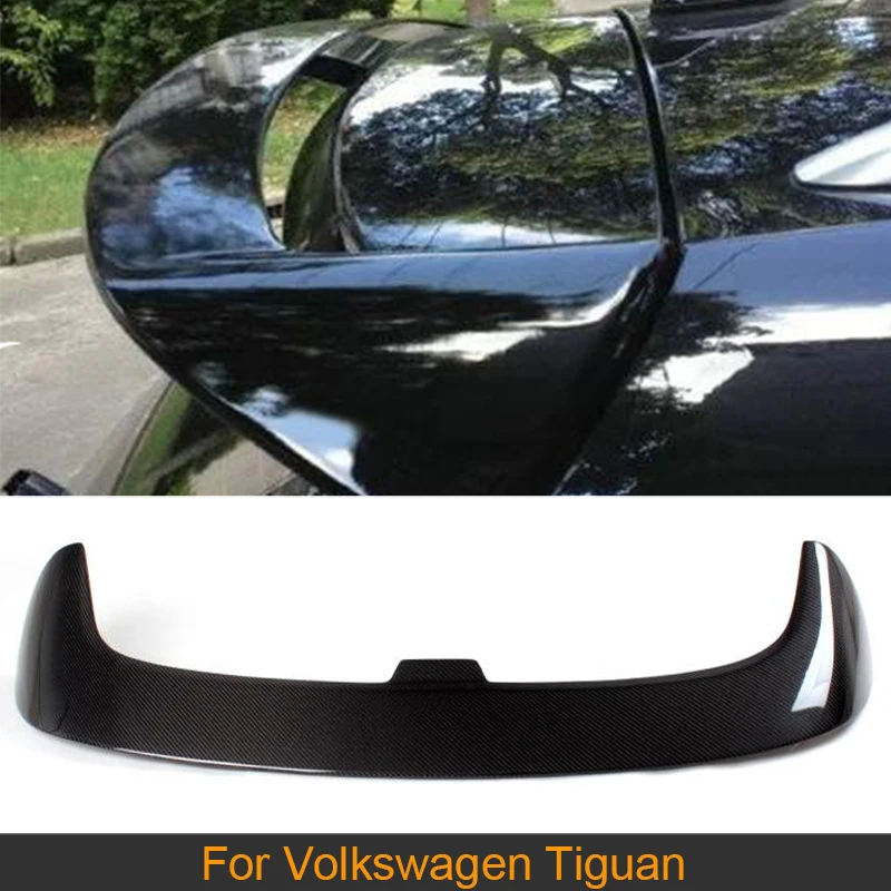 Carbon Fiber Auto Car Rear Roof Boot Lip Spoiler Wing For Volkswagen VW Tiguan Utility 4-Door 2013-2016 Rear Roof Wing Spoiler