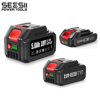 Seesii 5.0Ah 4.0Ah 2.0Ah Battery Rechargeable 18V 21V 388VF Lithium Ion Battery Li-ion Battery For Makita Electric Power Tools