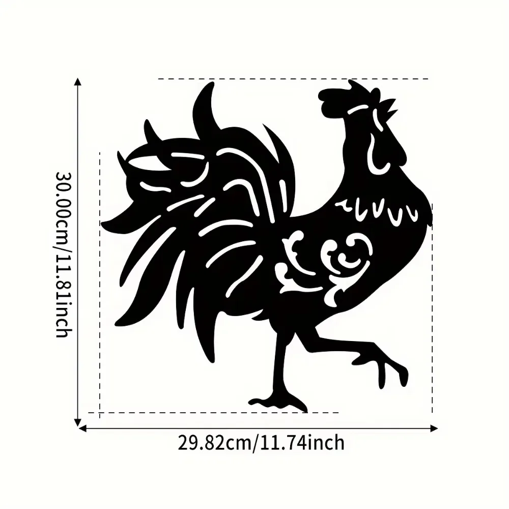 Stunning Metal Pride Rooster Wall Decor - Great for Bedroom, Indoor & Outdoor Home, and Garden Farm