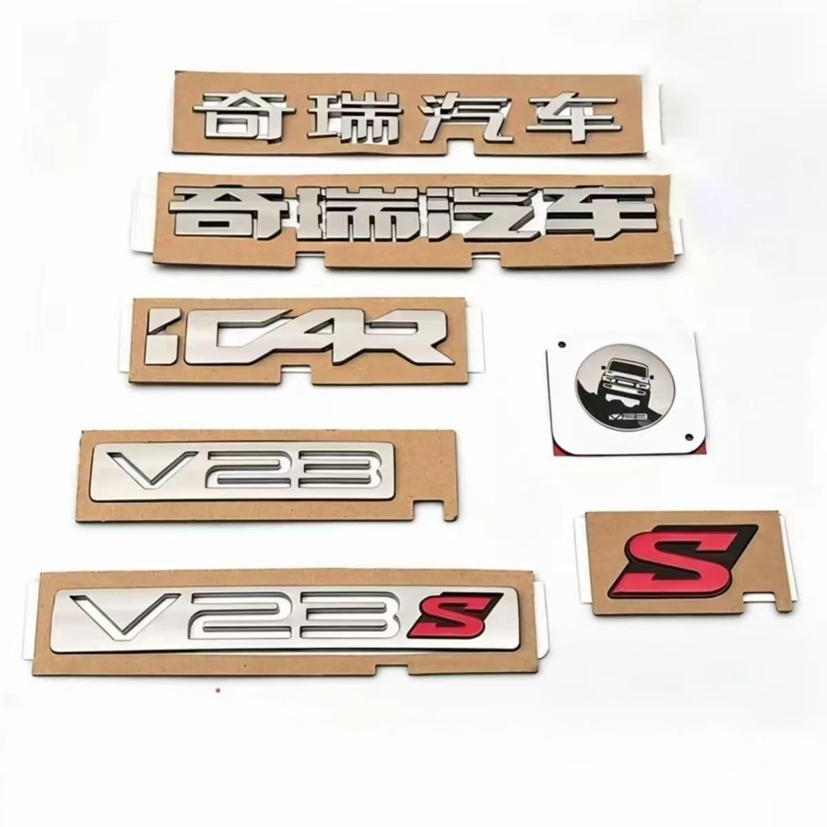 For Chery iCAR V23 03 03T 3D Car Logo Emblem Label Sticker Accessories