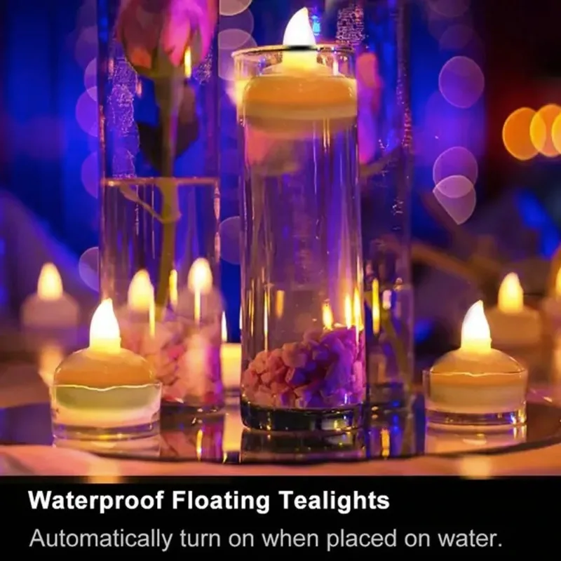 2/4/8/10Pcs Flameless LED Candles Lights Battery Powered Tealight Romantic Tea Candles for Birthday Party Wedding Decorations