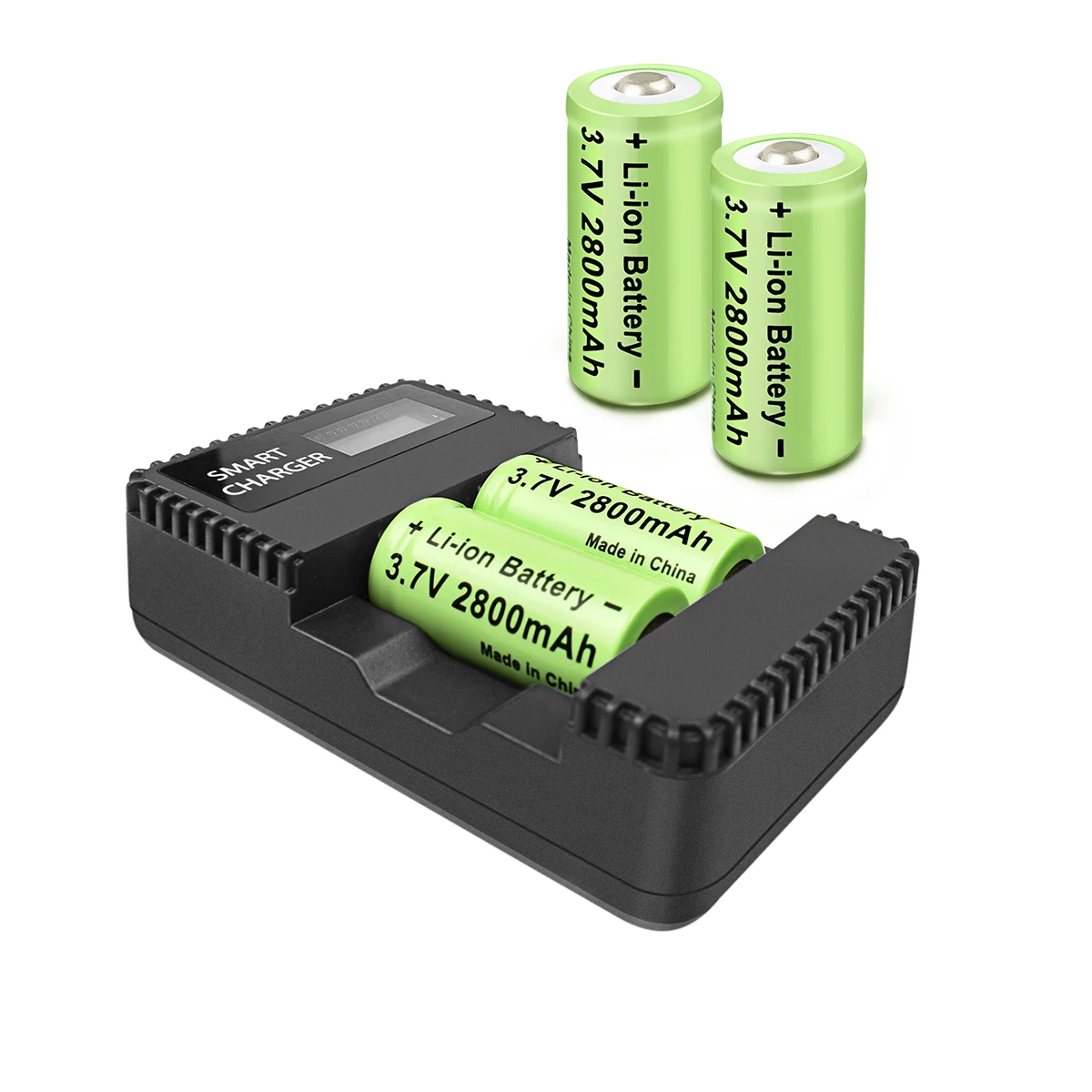 2800 mAh wiederaufladbare 3,7 V Li-Ion 16340 Batterien CR123A Batterie für LED-Taschenlampe Reise-Ladegerät 16340 CR123A Batterie