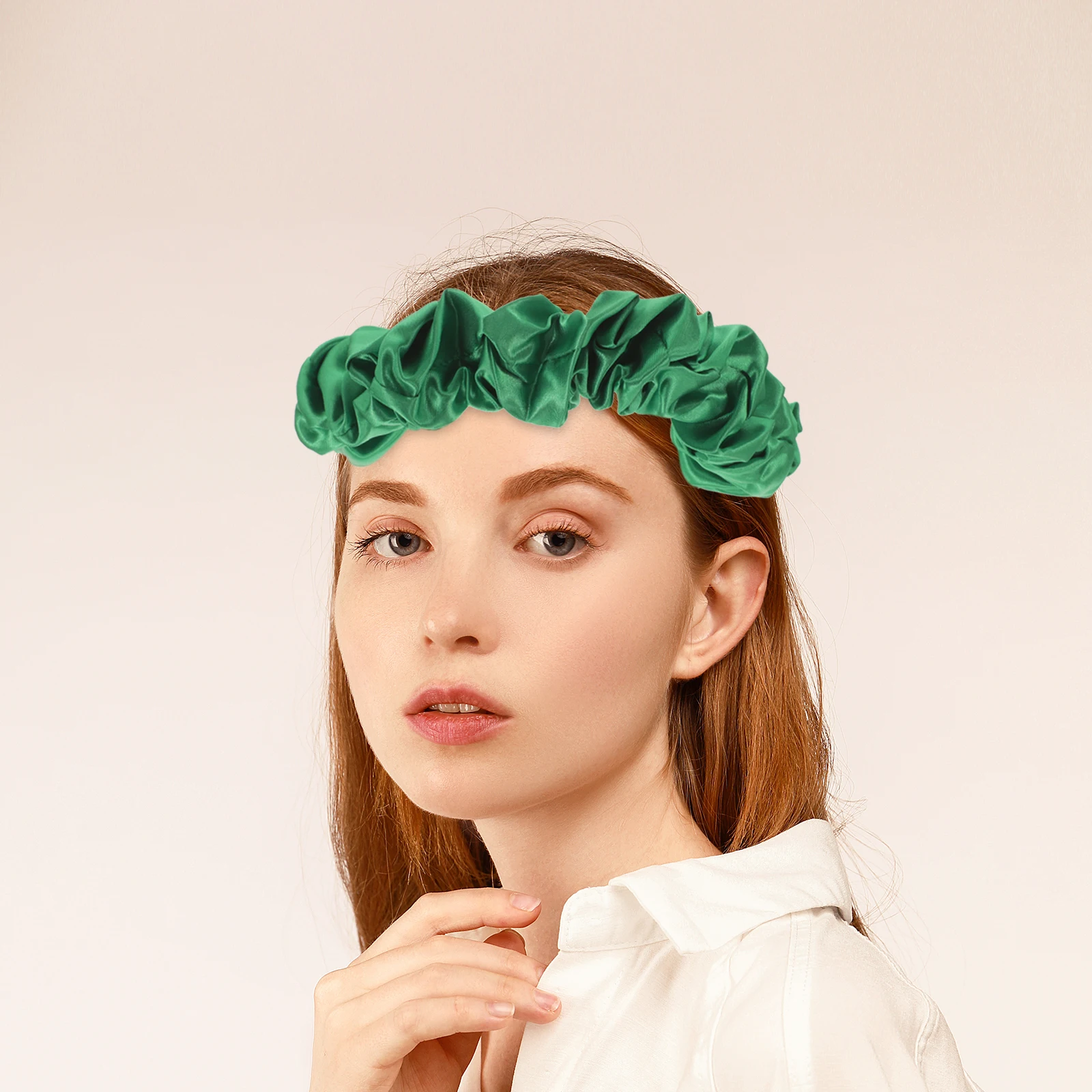 

Elastic Satin For Women Face Face Wash Headband Washing Makeup Spa Workout Hair Band Lightweight Travel Home Use
