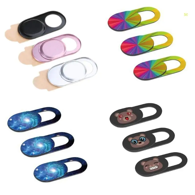 3PCS Camera Lens Covers Webcam Cover Slide Sticker for Phone Laptop Tablets Dropshipping