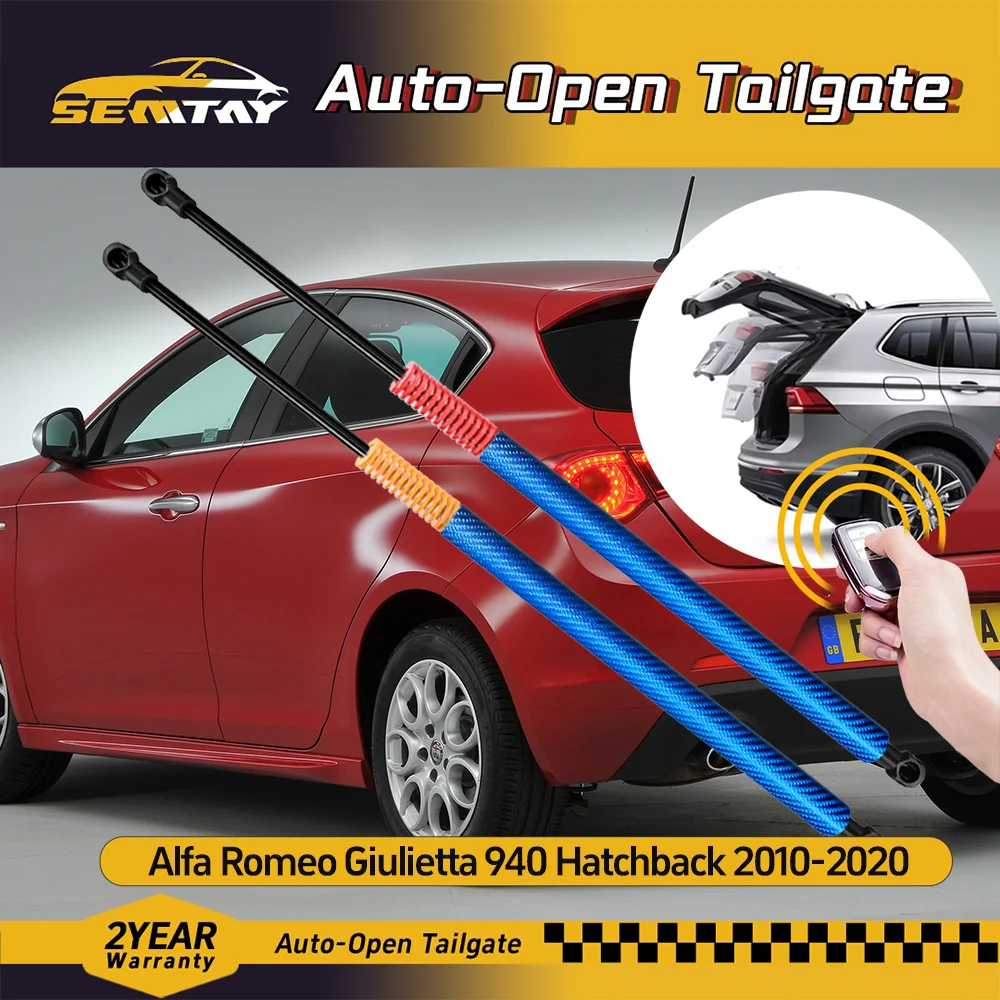 SEMTAY Automatic Lifting Trunk Struts with Spring for Alfa Romeo Giulietta 940 2010-2020 Rear Tailgate Boot Lift Supports