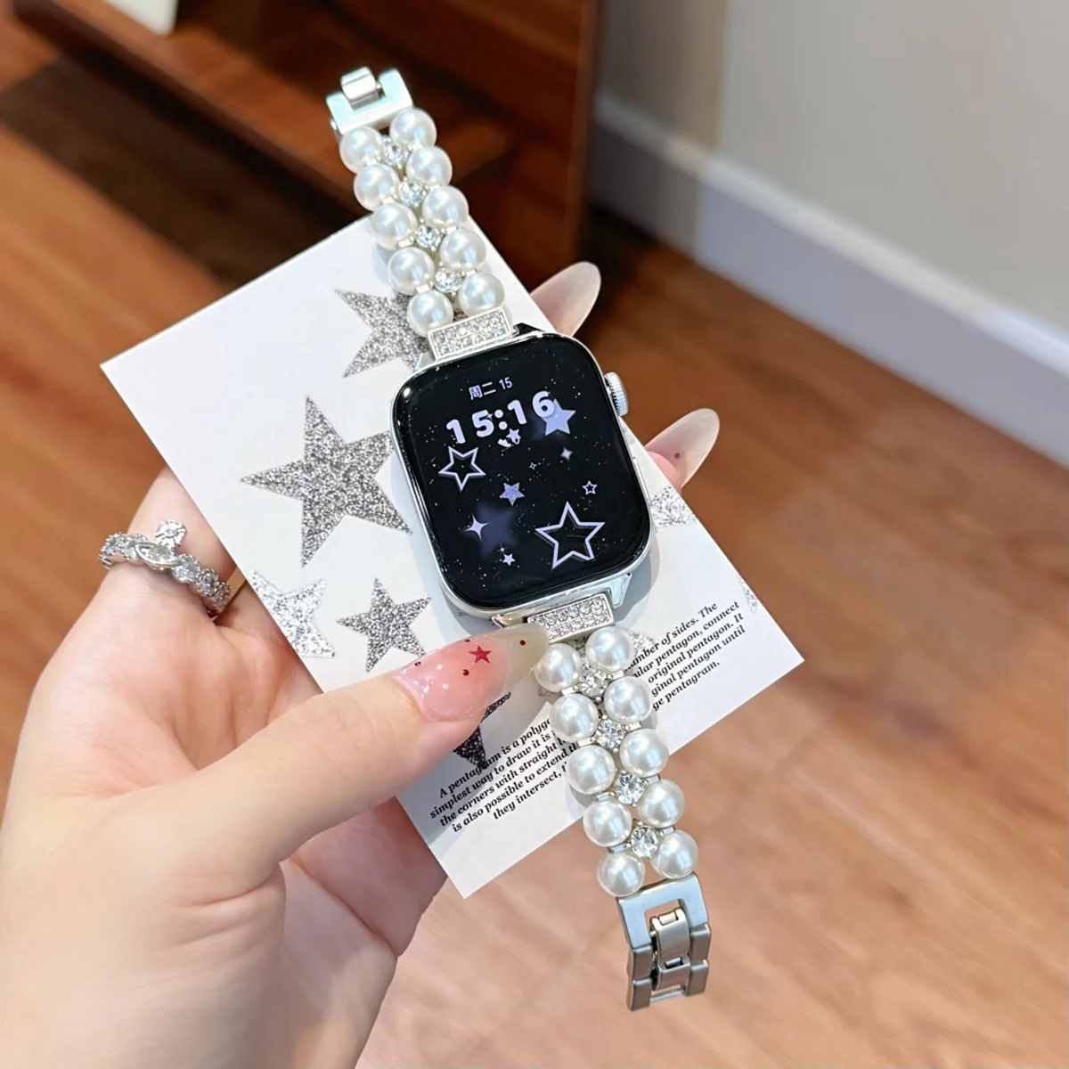 حزام لؤلؤ اجتماعي فاخر خفيف لساعة أبل الترا 10 9 8 7 6 5 4 امرأة الفرقة ل iWatch 38 40 مللي متر 41 مللي متر 42 مللي متر 45 مللي متر 46 مللي متر 49 مللي متر