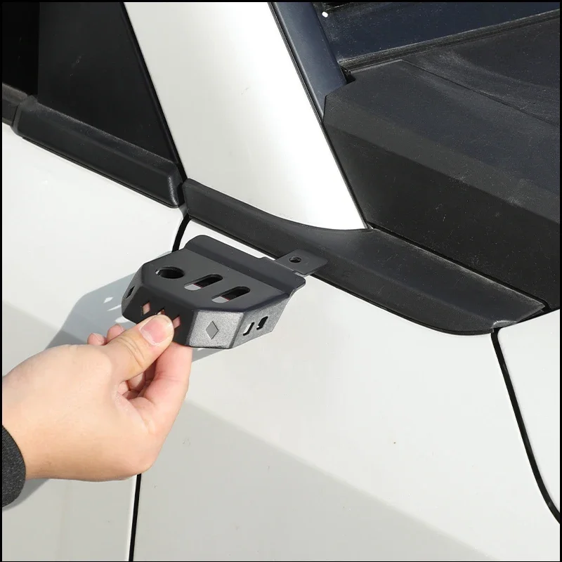 

Кронштейны для прожекторов на нижнюю часть передней стойки (A-стойки) из углеродистой стали для Toyota Land Cruiser Prado 250 LC250 2024+, 2 шт.