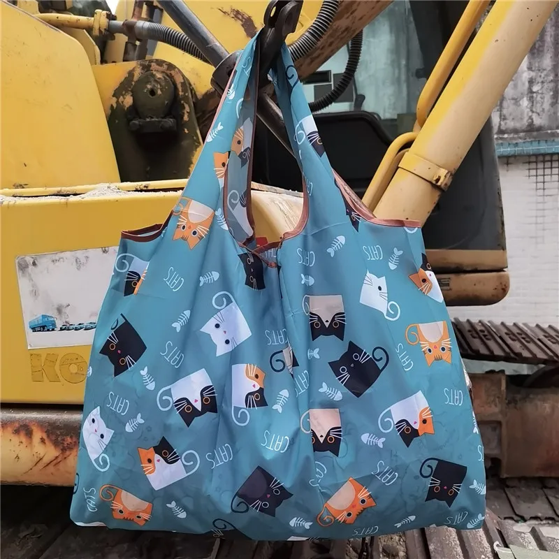 

Large Foldable Eco-Friendly Shopping Bag Cartoon Fashion Handbag