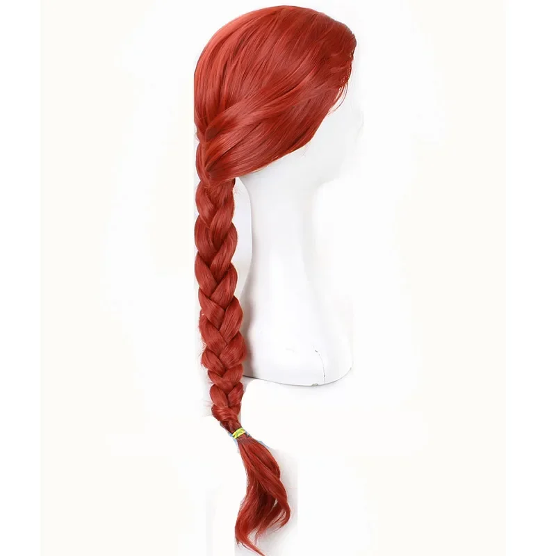 Halloween Movie Toys Women Jessie cosplay wig cowgirl red hair with hat Role play Jessie braid wig with cap