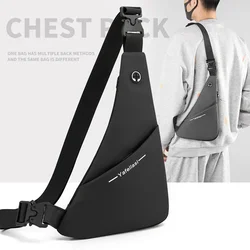 Bolso de pecho antirrobo ultrafino para hombre, bandolera pequeña para deportes al aire libre, para teléfono móvil