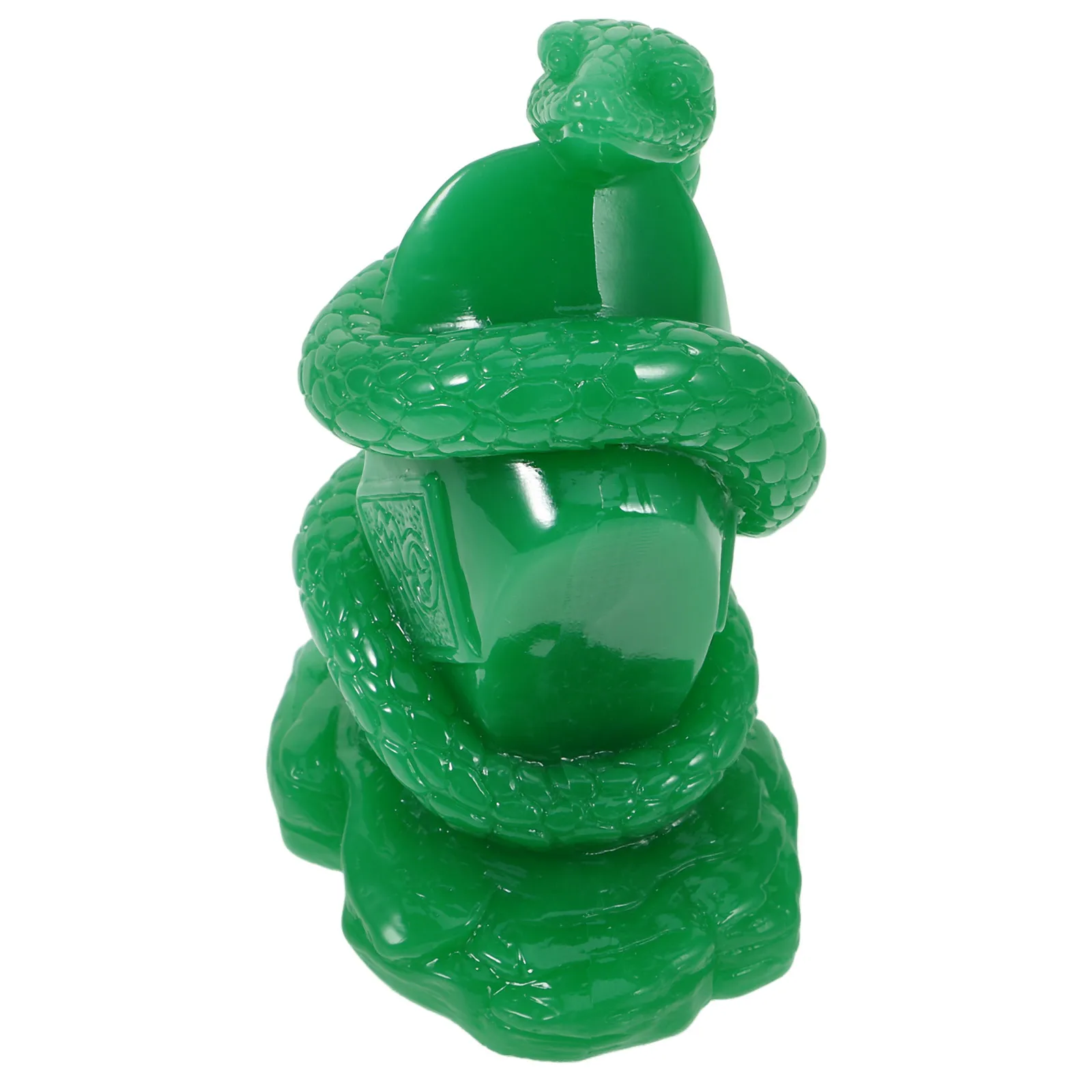 

Large Green Glass Zodiac Snake Statue Creative Snake Modeling Desktop Ornament Stable Indoor Decor Glass Model