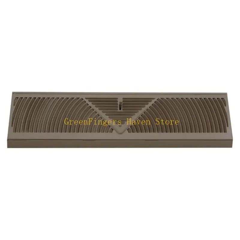 F68D 15 Inch Steel Floor Ventilation Grille Circular Airflows 180 Degree Quiet Operate Easy to clean Panel for Home Improvement