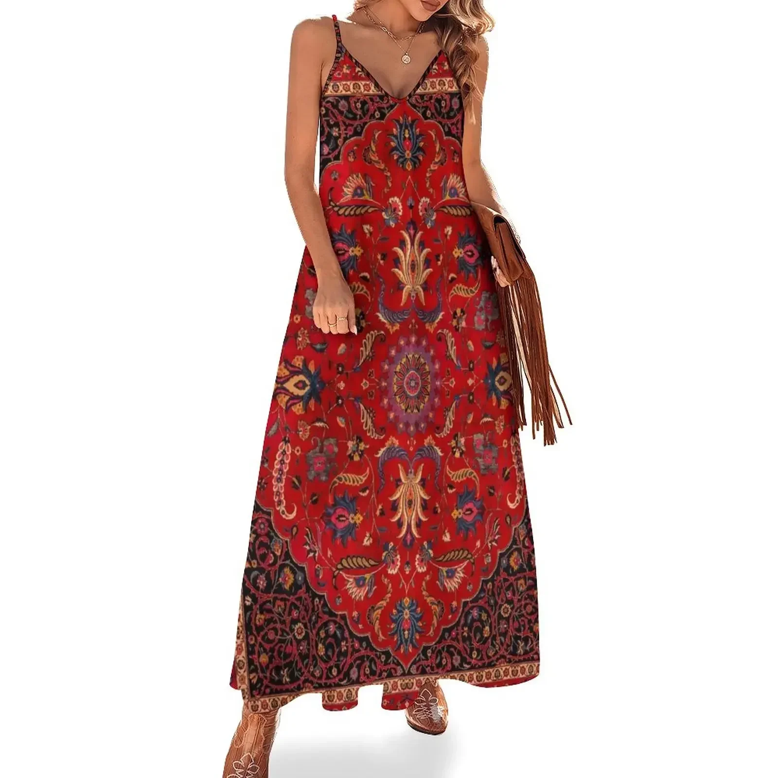 

Antique Persian Rug Sleeveless Dress women clothes wedding dresses for woman women's elegant loose dresses Long dress Dress