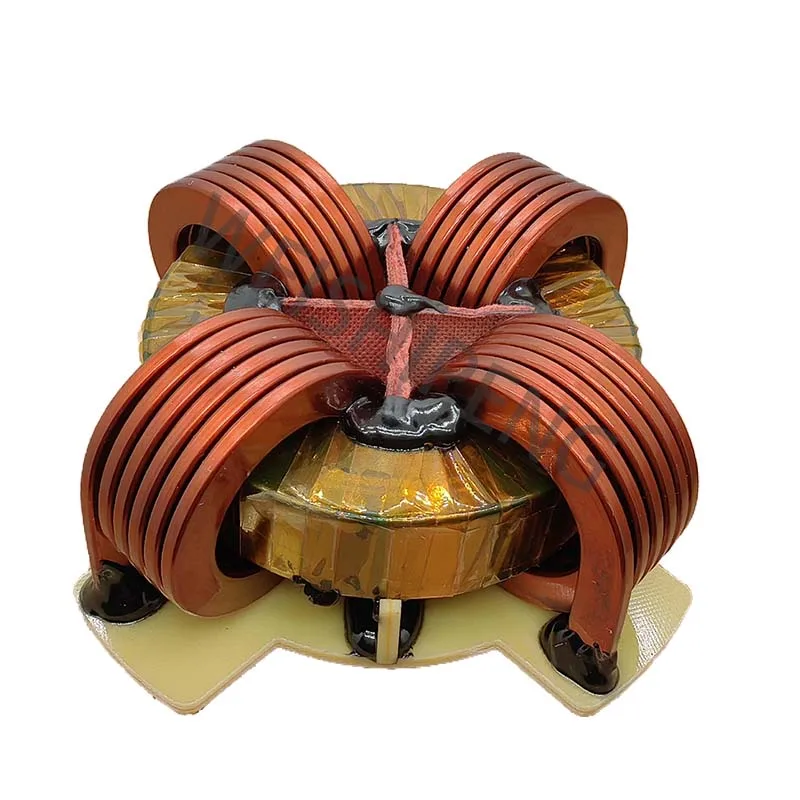 3mh200A Four phase common mode inductor with high current, high-power inductor for charging station filtering