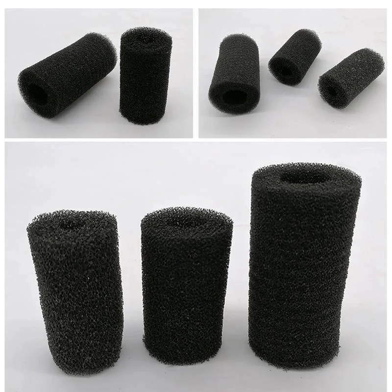 1Pc Foam Sponge Aquarium Filter Protector Cover For Fish Tank Inlet Pond Black Foam Cylinder Filter Inflow Inlet Protect