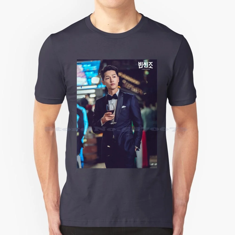 Vincenzo Cassano Kdrama-Song Joongki T Shirt 100% Cotton Tee Vincenzo Cassano Kdrama Vincenzo Kdrama Descendants Of The Sun