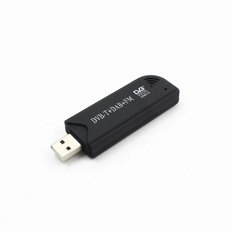 【خفض السعر!】جهاز استقبال DVB-T رقمي USB2.0 عالي الجودة SDR+DAB+FM TV Tuner SDR TV Stick RTL2832U+ FC0012