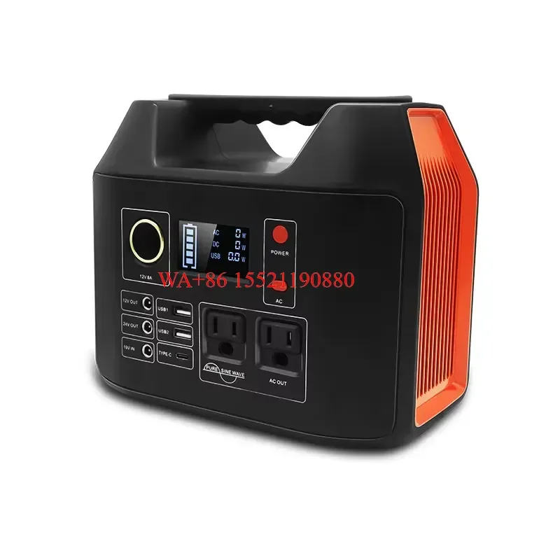WMWMNU 300W Portable Power Station Solar Panel Generator Lithium Ion Kit for Outdoor Home