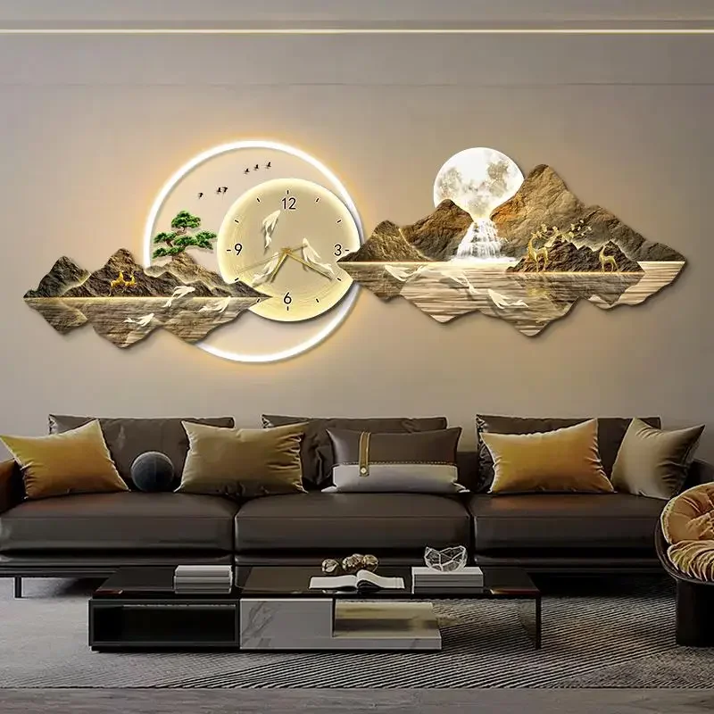 

Уникальные японские настенные часы Европейские дизайнерские настенные часы Бесшумные минималистичные настенные часы Модные необычные металлические часы для домашнего декора