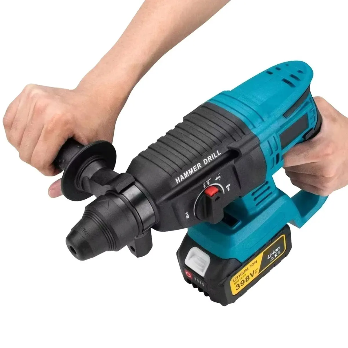Reliable- Brushless Electric Hammer Drill 14MM Multifunctional Cordless Rechargeable Screwdriver Tool for 18V Battery Pins