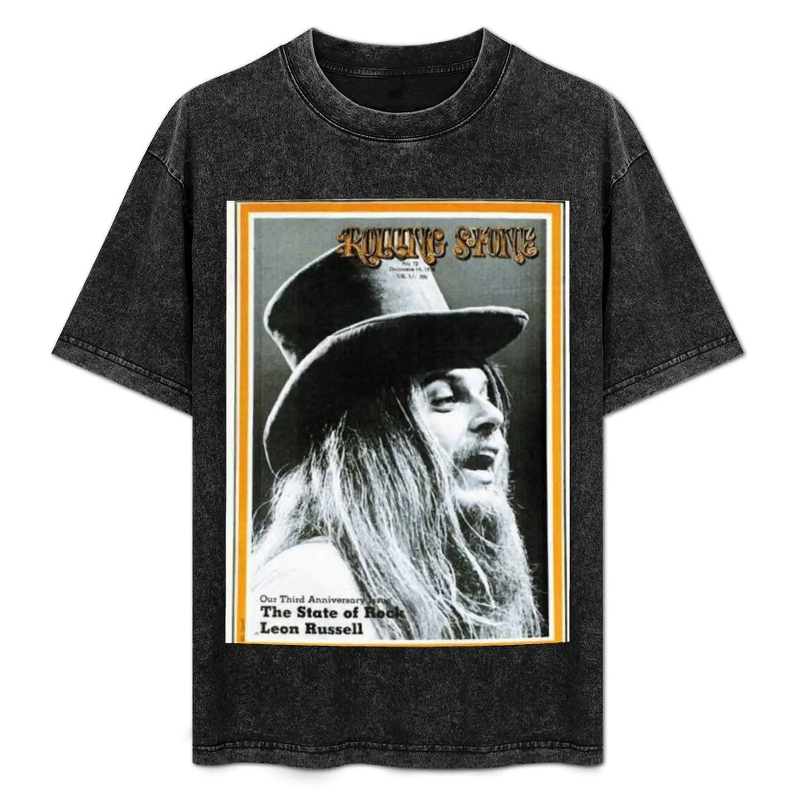 

Vintage Leon Russell Rolling Stone Cover T-Shirt cotton t shirts man 100% t shirt men 100% cotton luxury brand T-Shirt