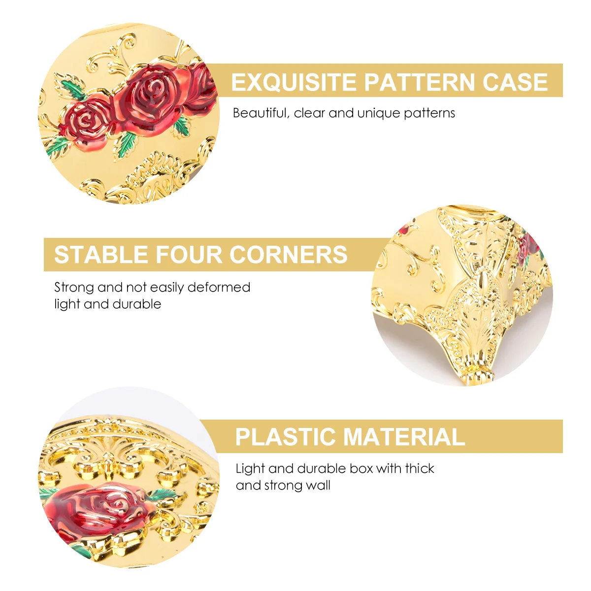 

Rose Patterned Paper Tissue Box Elegant Design For Home Hotel Office Car Use High-End Napkin Container European Style