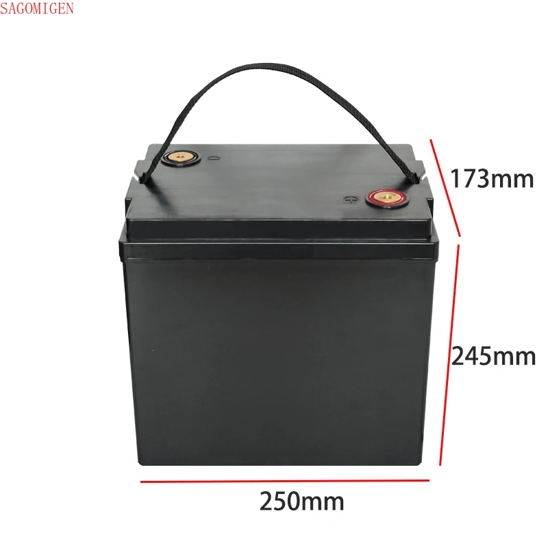 Imagem -02 - Caixa da Bateria de Lítio Shell Impermeável Plástico Caixa do Armazenamento da Bateria Lifepo4 12v 40ah 50ah 80ah 90ah 105ah 18650 21700 26650 32650