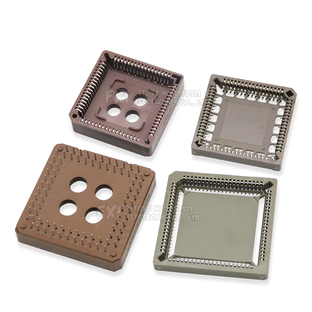 5PCS PLCC IC socket PLCC32 PLCC44 PLCC68 PLCC84 SMD DIP PLCC Socket adapter