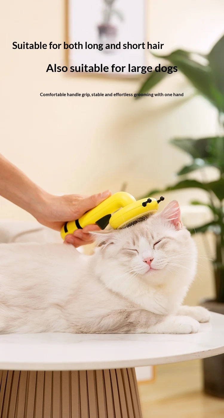 Hunde- Und Katzen-fellbürste Für Langes Haar Zur Pflege_voghion.com