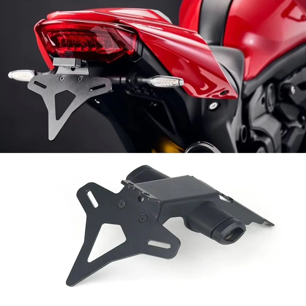 

For Ducati Monster 950 Monster950 2021 2022 2023 Motorcycle Rear Short Tail Tidy Integrated license plate holder Mounting kit