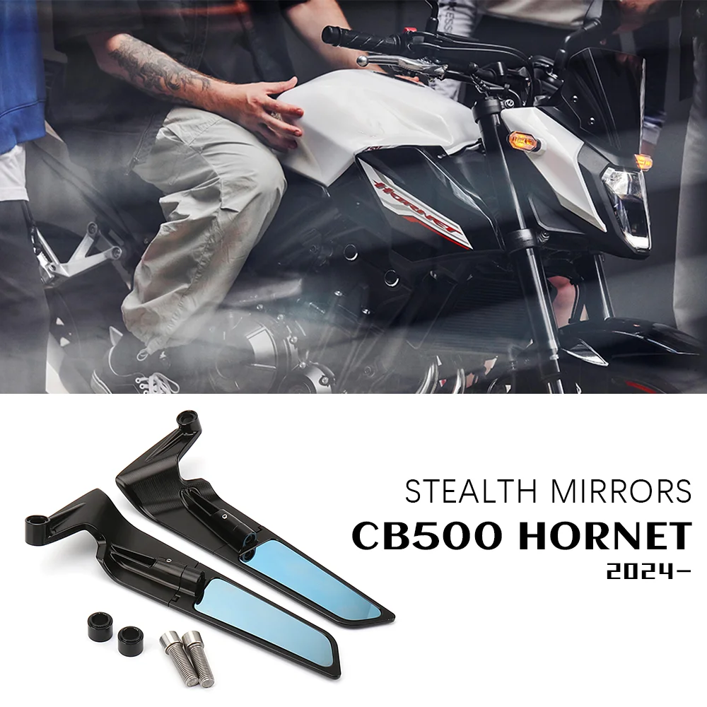 

for HONDA CB500 HORNET Accessories Stealth Mirrors Hornet500 Adjustable Winglet Rearview Mirror Hornet CB 500 CB500 Hornet Parts