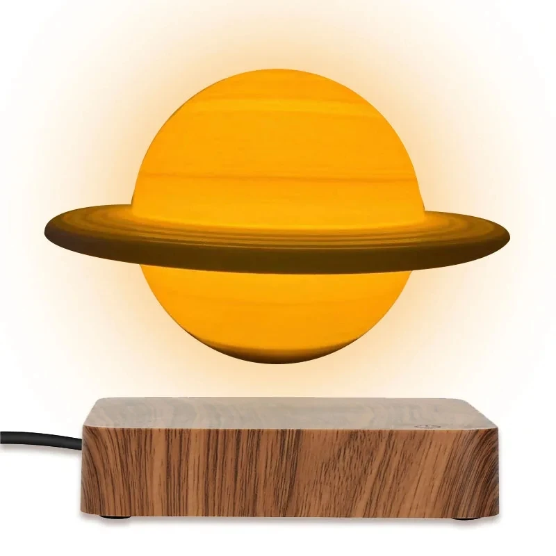 Lámpara de Saturno levitante magnética 3D, luz nocturna de levitación, iluminación de Luna flotante para habitación de niños, regalo de Navidad